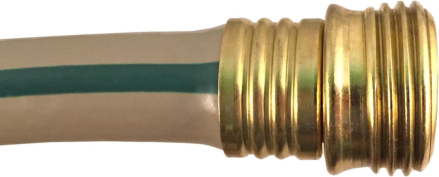 Flexon 5/8" x 150ft Medium Duty Garden Hose – Kink-Resistant, Durable Vinyl, Leak-Proof Couplings, Weather-Resistant, Flexible Water Hose for Lawn, Garden, and Outdoor Use