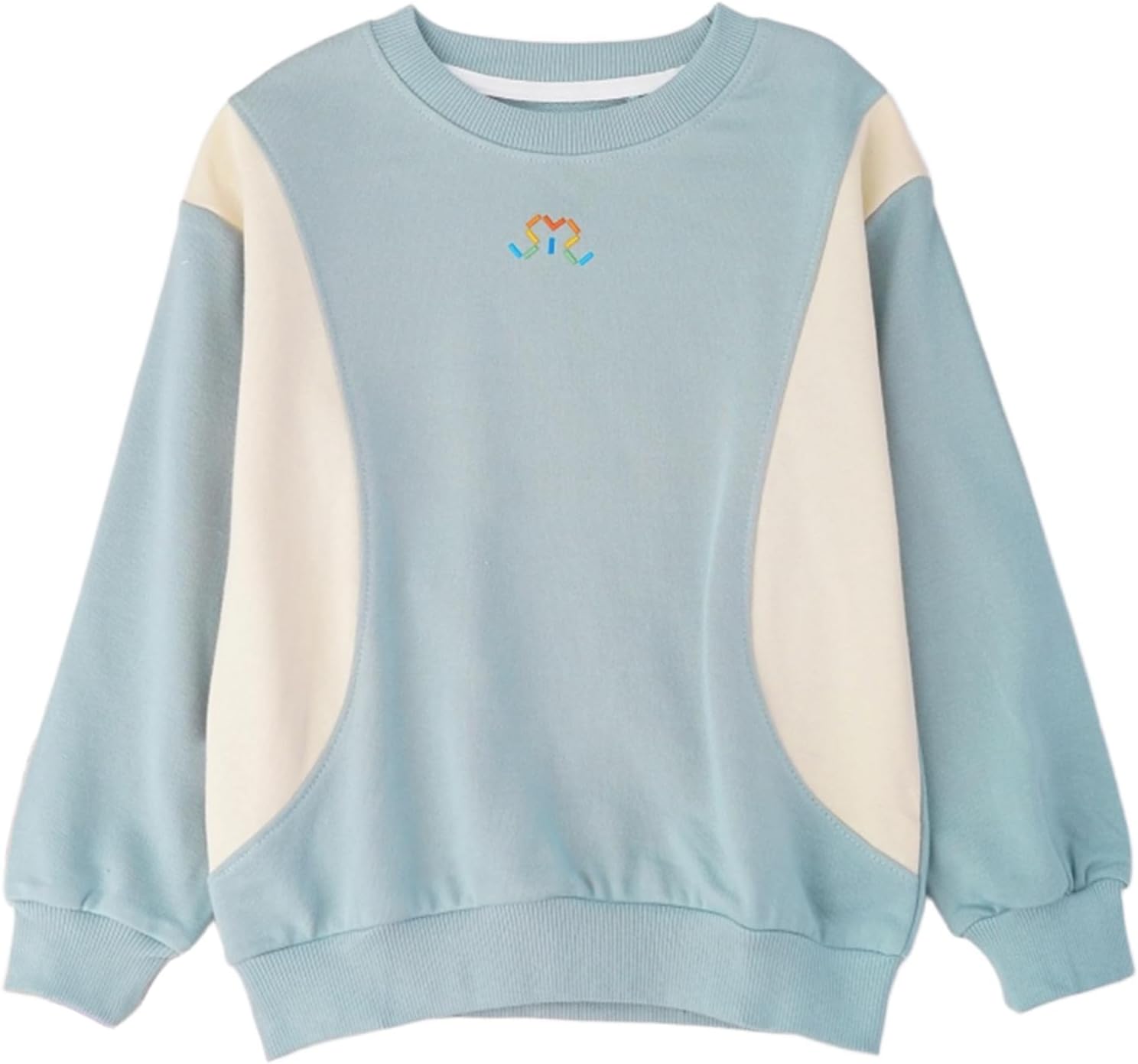 Hansber Kids Long Sleeve Color Block Sweatshirt For Athletic Workout Activewear Casual Wear