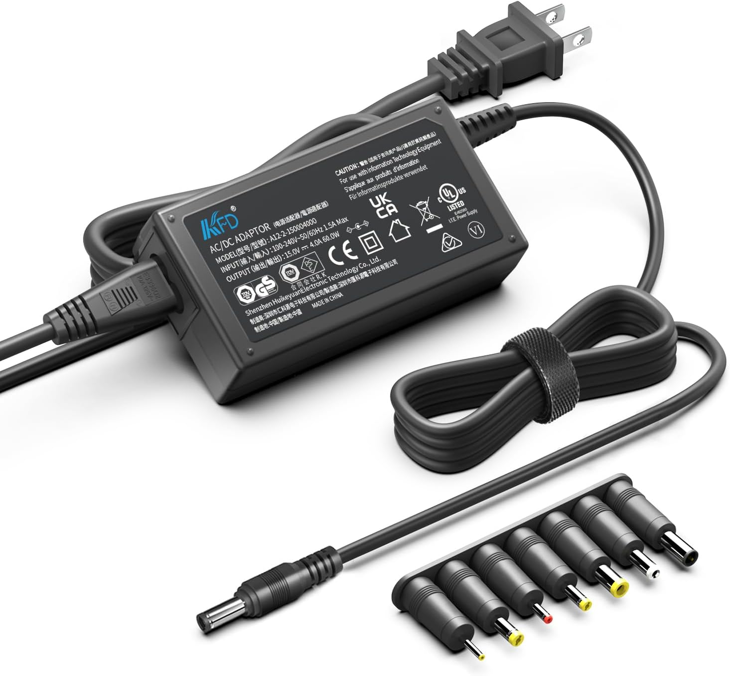 15V 4A with 7 Tips Universal Power Supply Charger Adapter