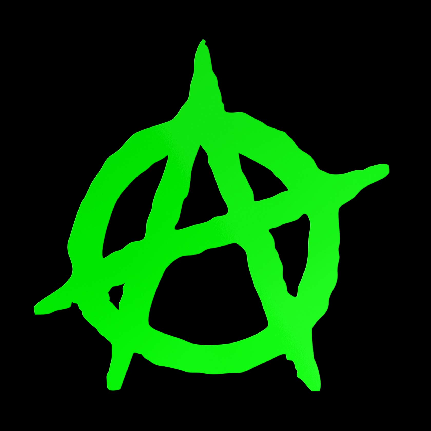 AMA SHOP Sticker Anarchy Anarchia symbool wit | autosticker | stickers voor helm, motorfiets, camper, PVC-stickers voor wandtattoos