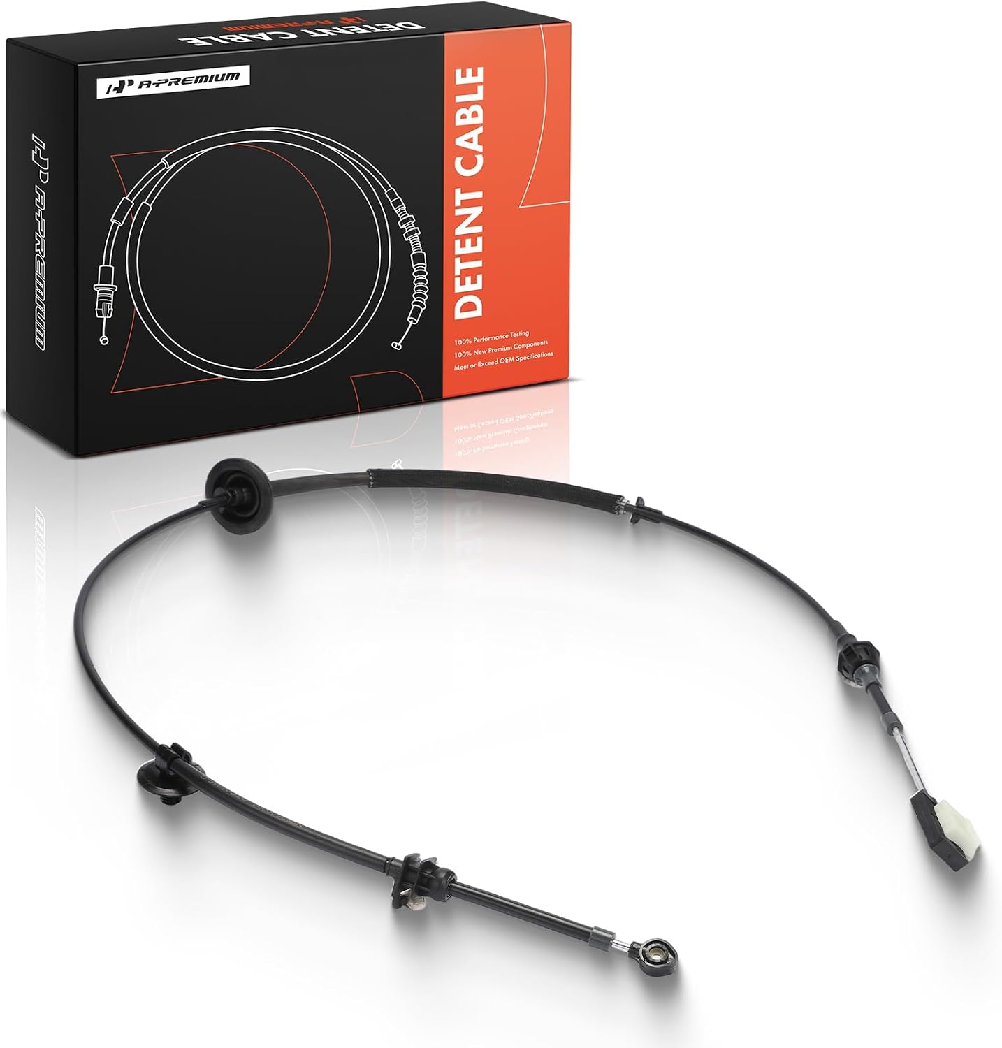 A-Premium 61.81 inch Automatic Transmission Detent Cable Compatible with Ford F-250 F-350 F-450 F-550 Super Duty 1999-2004, Excursion 2000-2005, 4R100 Transmission, Without Power Take Off (PTO)