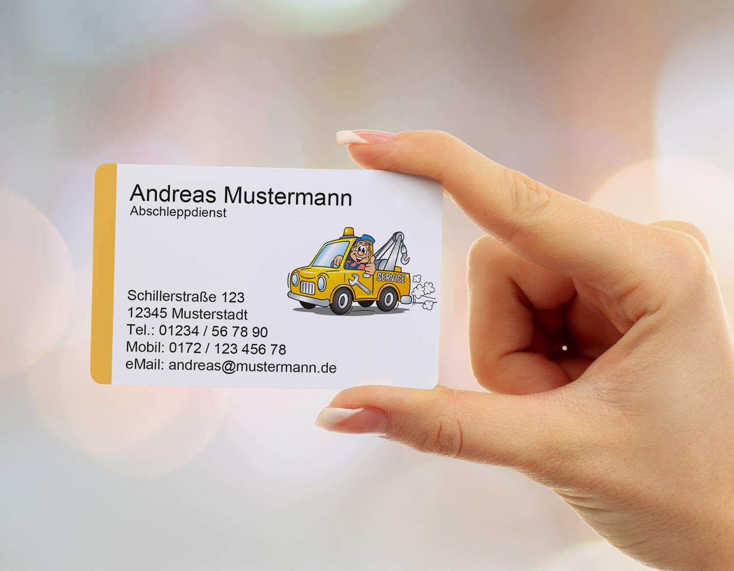 100 Visitenkarten Laminiert, 85 X 55 Mm, Mit Engel- Produktbild-Vorschau 8
