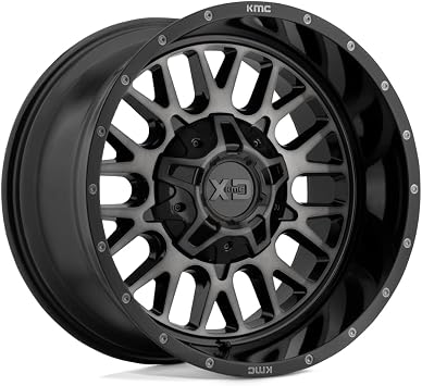 XD SERIES BY KMC WHEELS Xd842 Snare Gloss Black Gray Tint Wheel with Alloy Steel 20 x 10. inches /5 x 78 mm,18 mm Offset