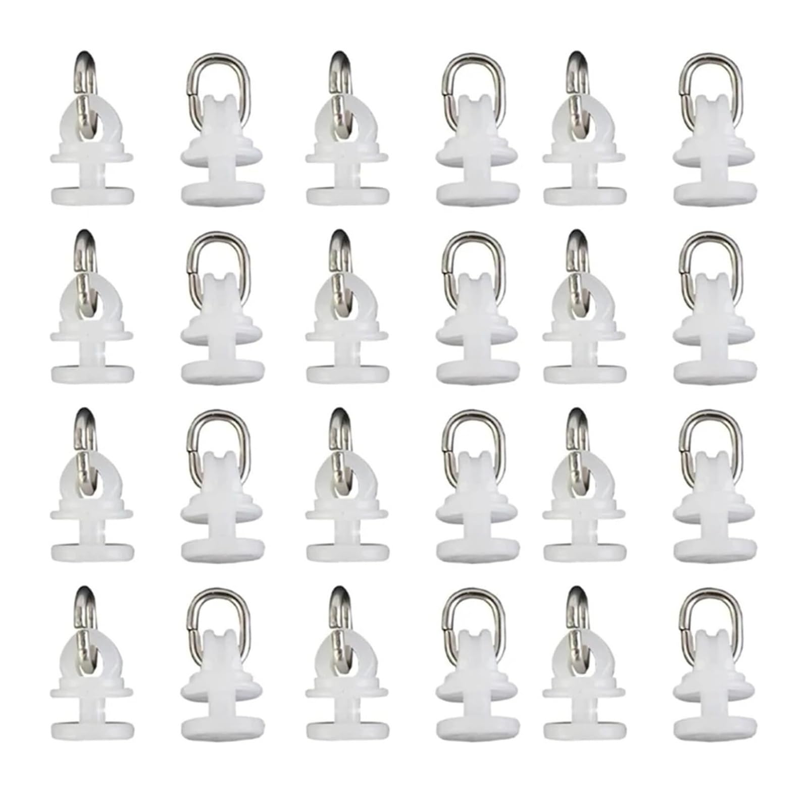 PUYUNA Silent Curtain Track, Hook Gliders For Rod Inner Window Tracks 100 Pcs