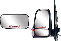 Vista 3 de Espejo convexo inferior izquierdo para puerta de repuesto con placa trasera para Mercedes Freightliner Sprinter a partir de 2019