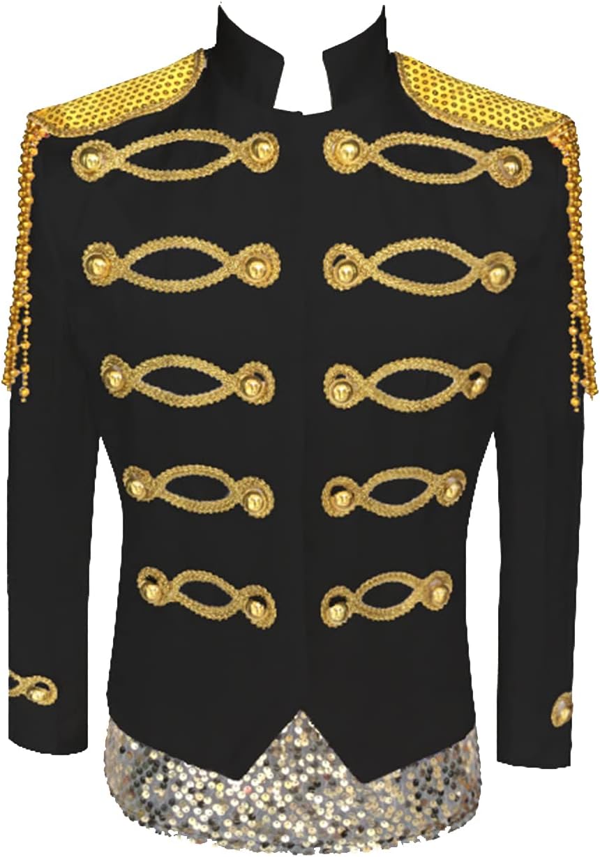 Men's Suits Captain Uniform Blazer Jacket Party Show Prom Stage Cosplay Dinner Dress Coat