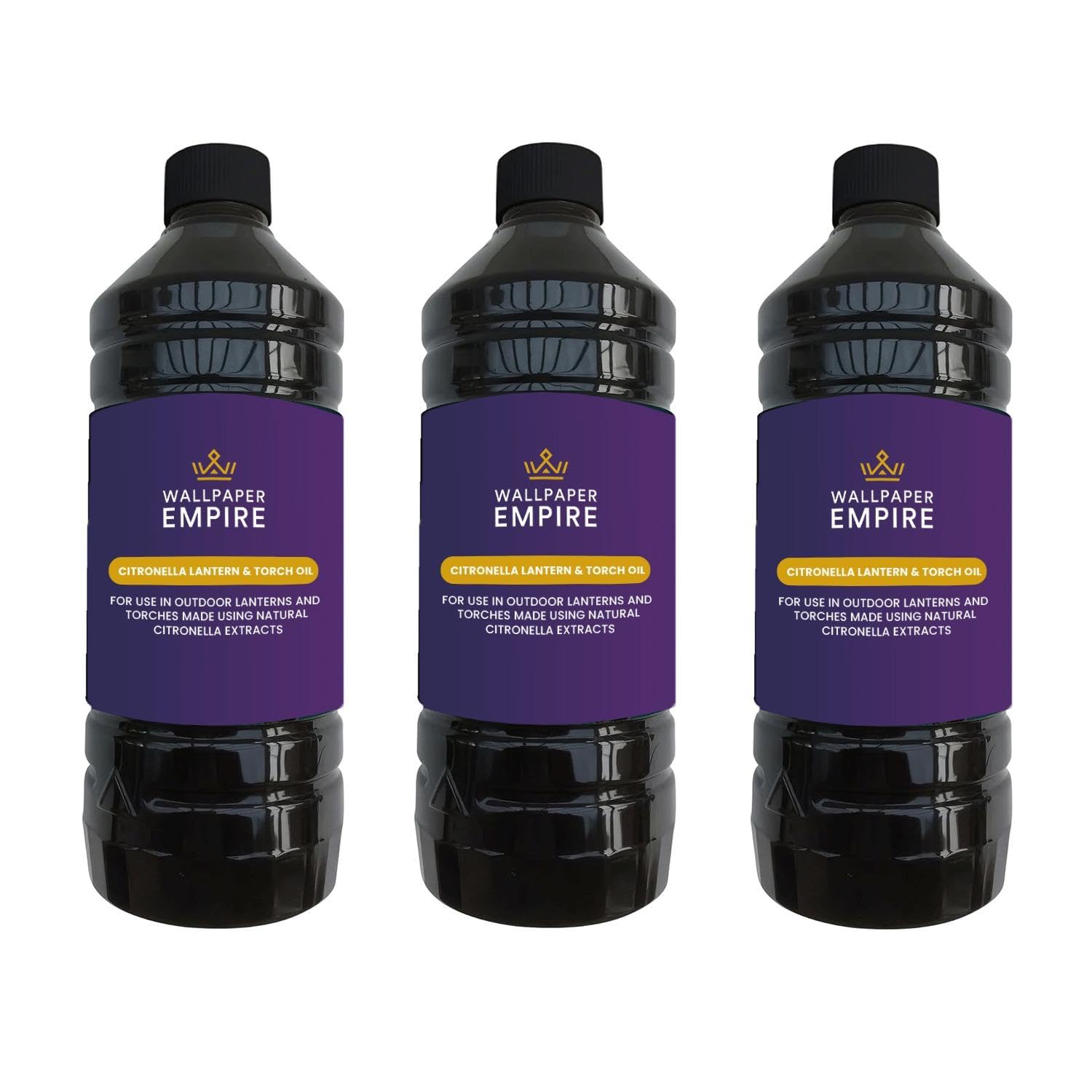 WPE® Natural Citronella Lamp Torch Oil – Repel Insects - Garden Burners - Indoor & Outdoor x3 [ 3L ]