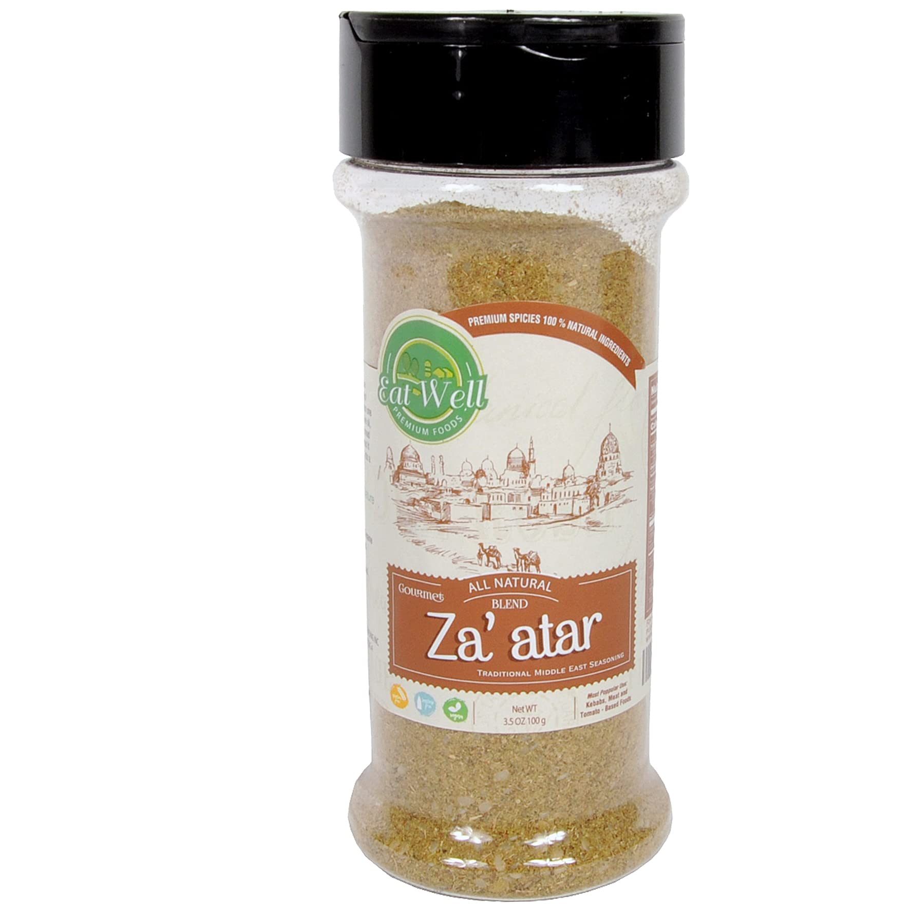 Buy Eat Well Za'atar Seasoning 3.5oz Zaatar Spice Blend Za Atar Spice Mix Mild for