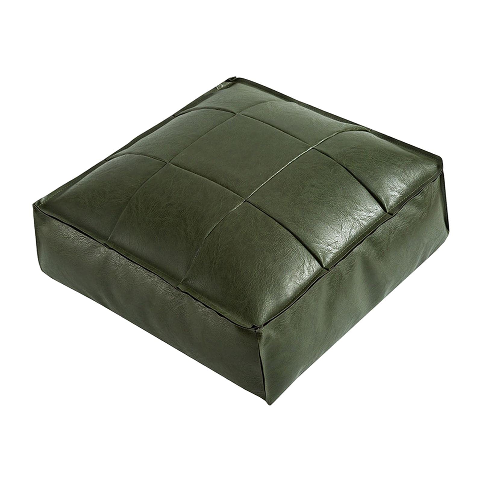 Soft PU Leather Moroccan Pouf Handmade Ottoman Foot Rest for Kids Under Desk Green|Ottomans, Footstools & Poufs|Home & Garden-picture-23
