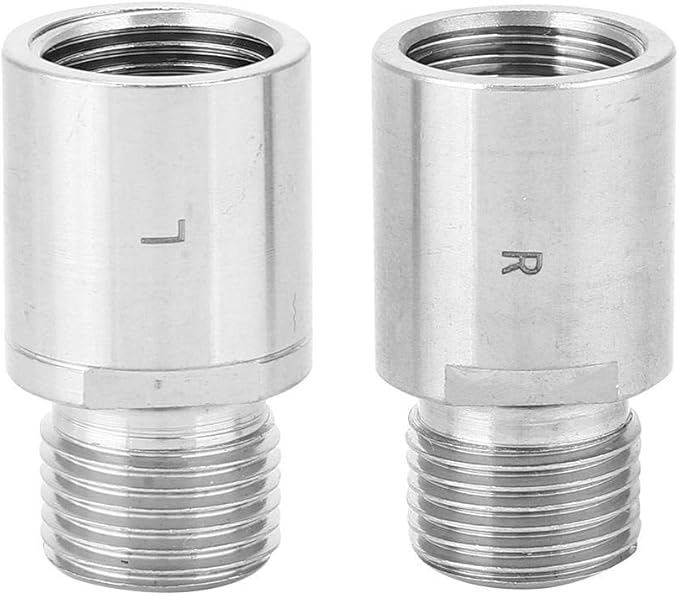 Bike Pedal Extender, 1 Pair Steel Foot Pedal Extenders with L and R Markings Pedal Cleat Spacer