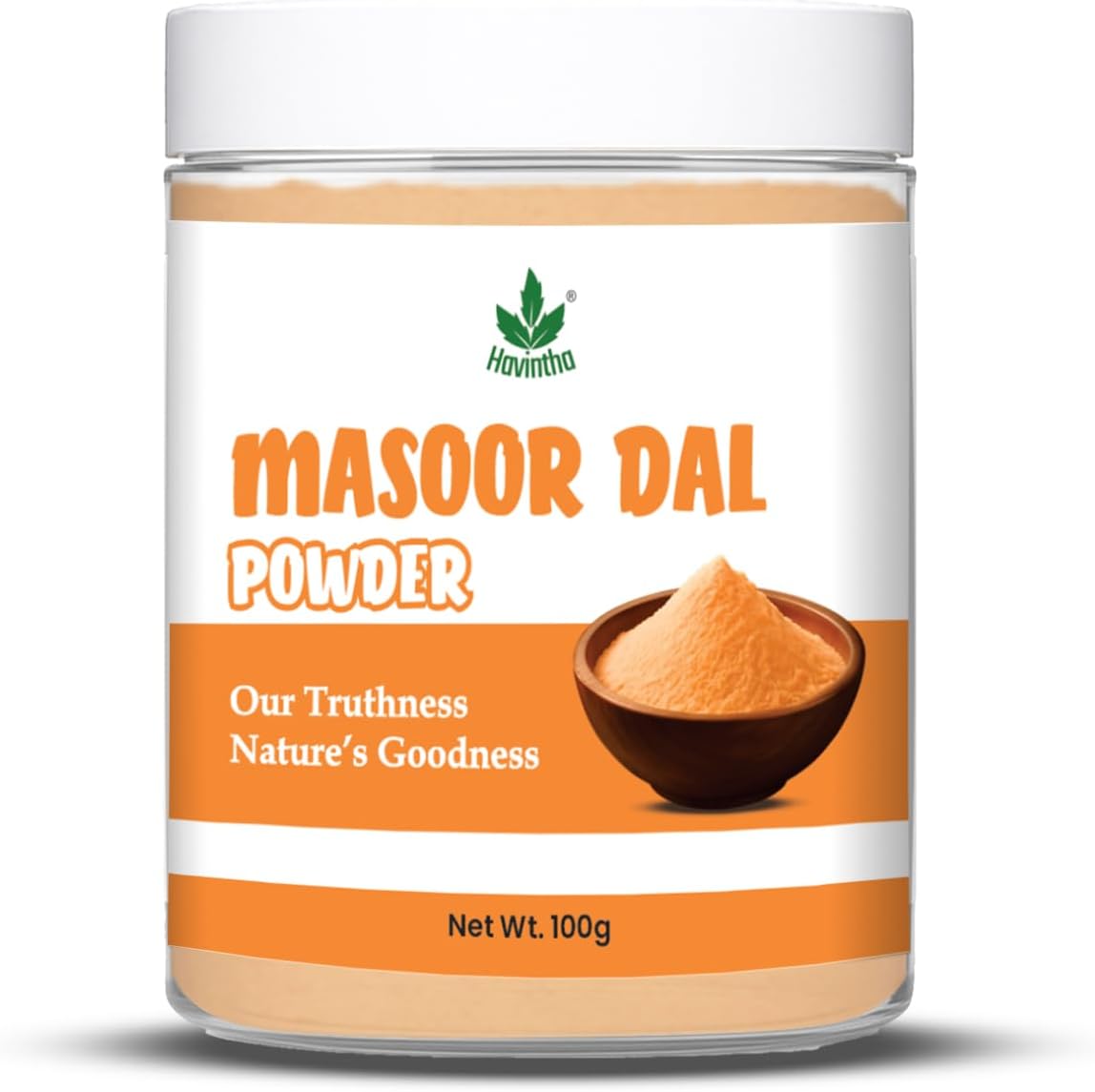 Havintha Masoor Dal Powder for Natural Face Wash | Skin Fairness Anti Aging Wrinkles Acne Pimples and Darkspots (100g (Pack of 1))