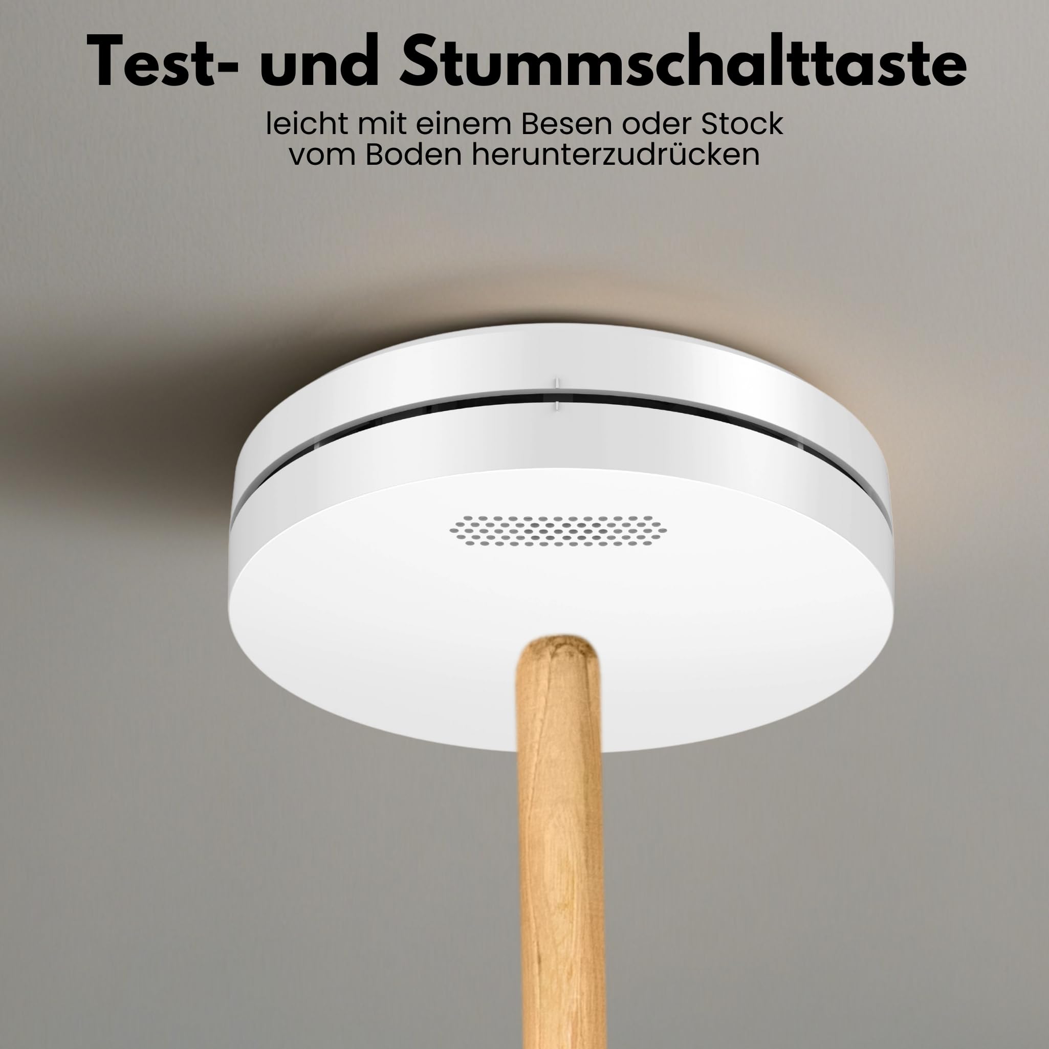 Aroha Link Hitzemelder/Rauchmelder Vernetzt - 10 Jahre Batterie - Feuer/Hitzemelder Vernetzbar - 5 Set