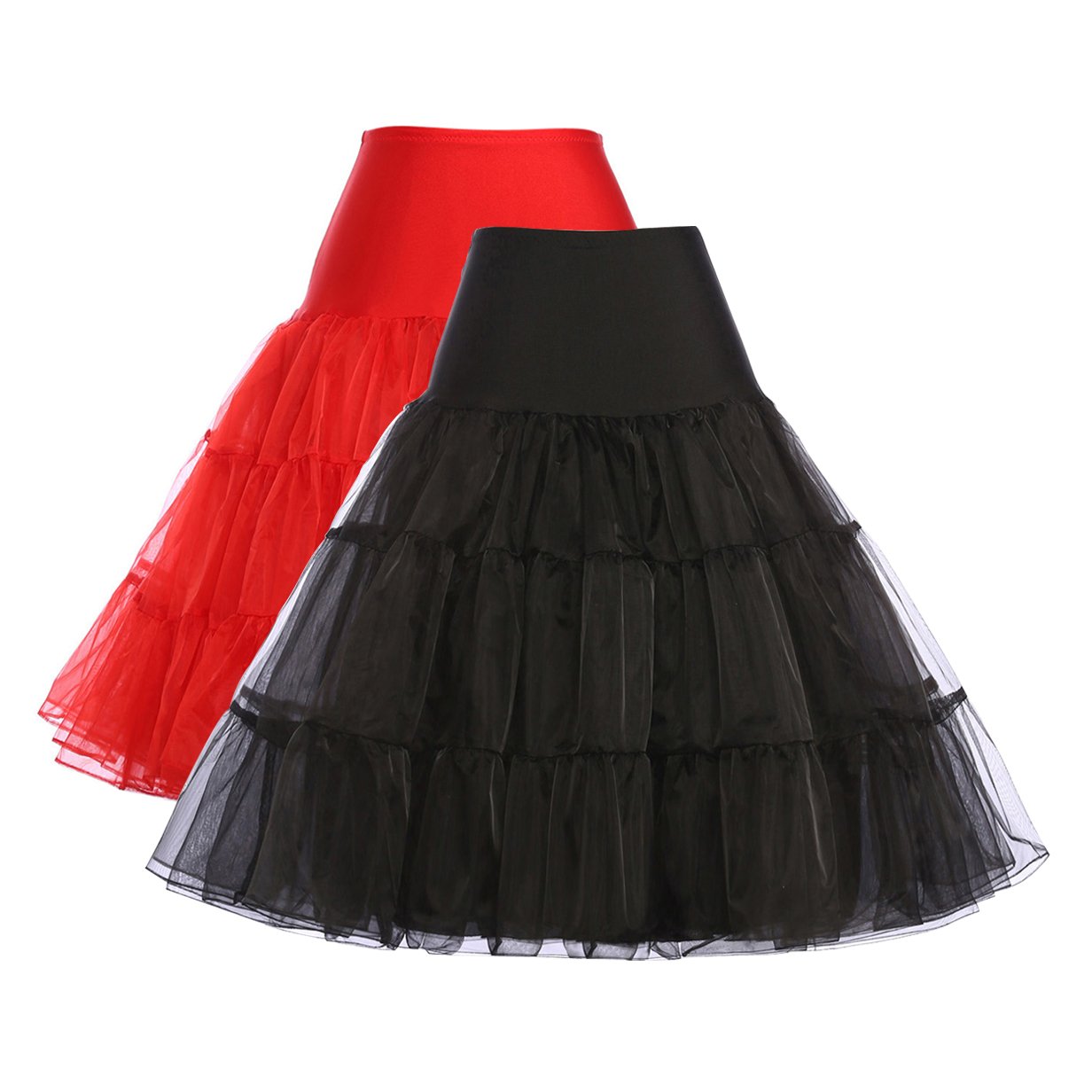 GRACE KARIN Women's 50s Petticoat Skirts Tutu Crinoline Slips Underskirts CL008922