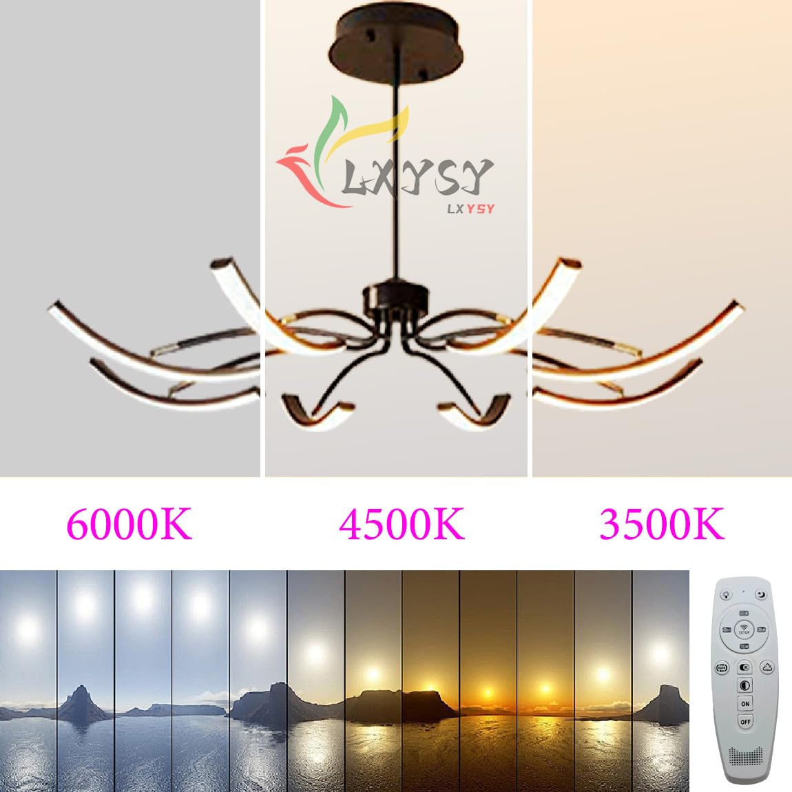 Nowoczesny żyrandol LED Lampa sufitowa LED, regulowana, do salonu, z pilotem, złoty/czarny żyrandol do jadalni, sypialni, jasnego salonu (czarny, 4+4 głowice)