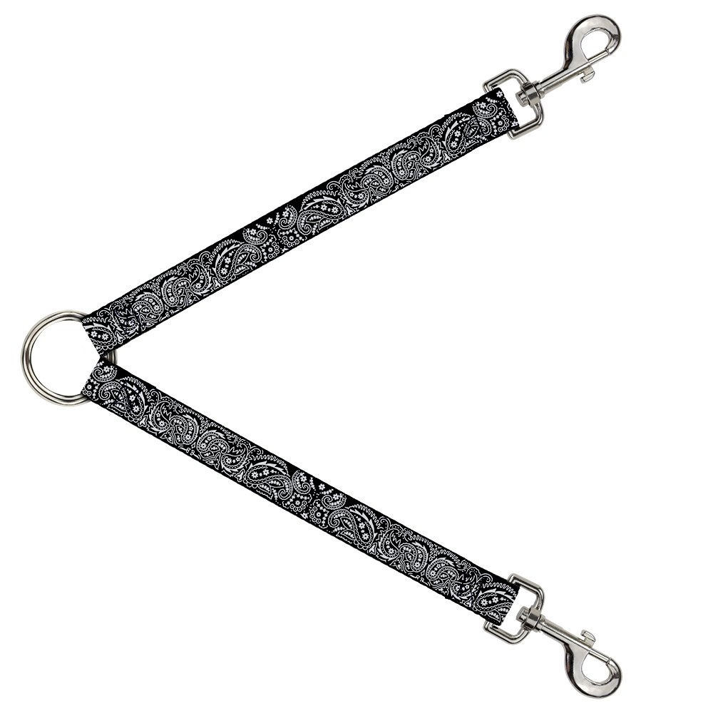 Correa divisoria Buckle-Down DLS-W30679 Paisley2 en negro y blanco