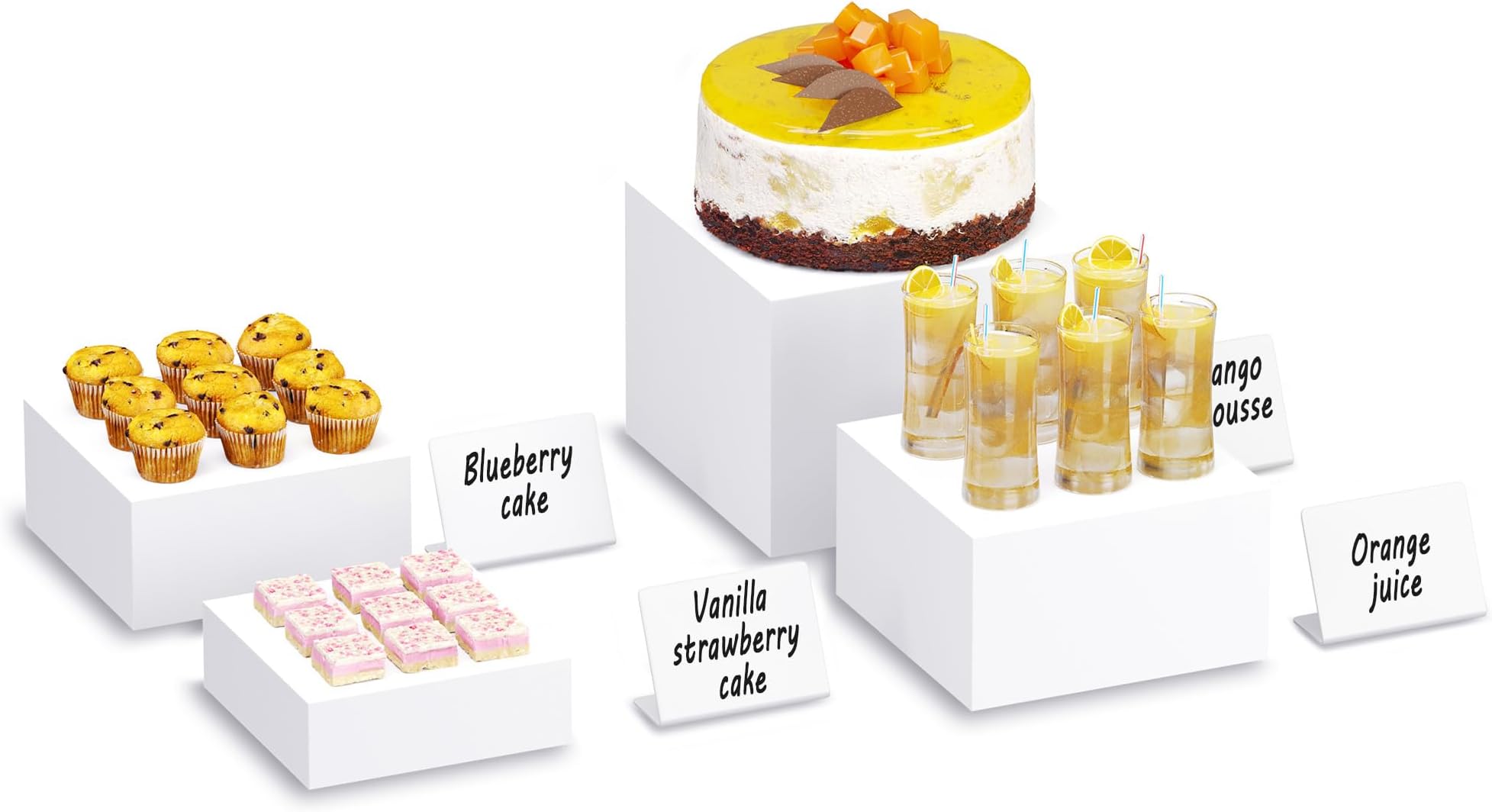 Neatsure 4PSC Buffet Risers, Food Risers for Buffet Table