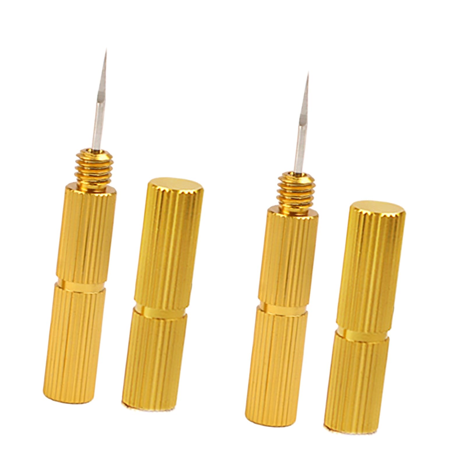 Kalttoy Small Gold Stainless Steel Nozzle Cleaning Needle Tool Unclogging Cleaning Needle Disassembly And Sprayer Pen Air Pumping Rustproof Steel Sprayer Tool