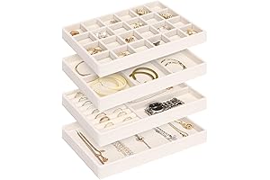 Stackable Jewelry Organizer Trays