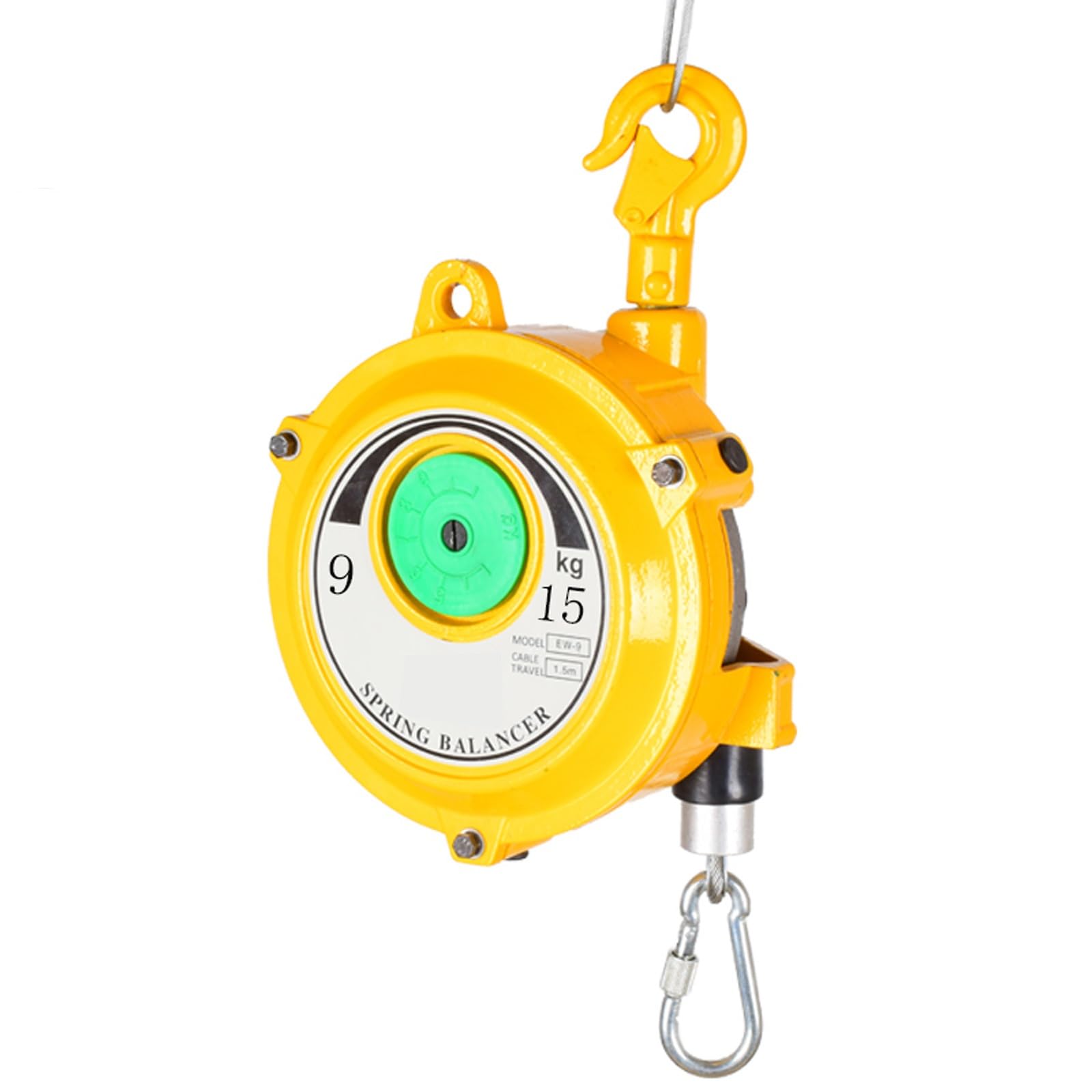 WEKONUMEX Retractable Spring Balancer, Retractable Spring Balancer Multiple Weight Capacities For Hanging Tools In Workshops(9-15kg)