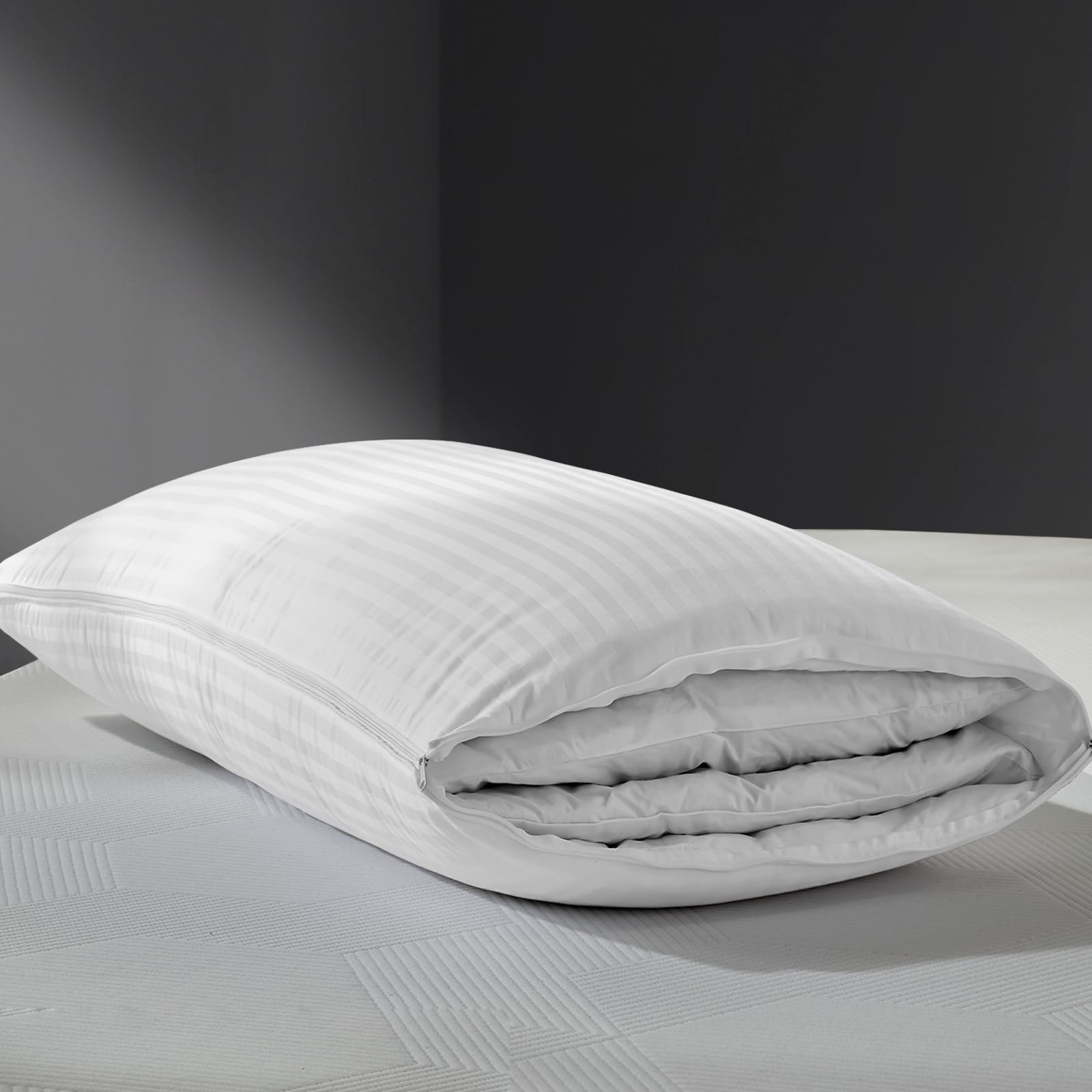 Amazon.com: HYVIF Luxury Down Fiber Pillows King Size, Bed Pillows for Sleeping, Pillow for Back ...