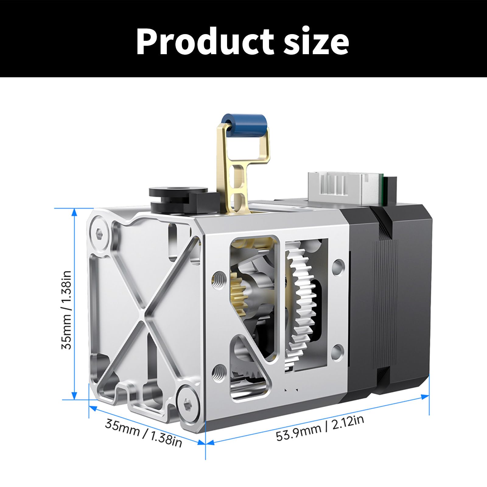 Extrudeuse d ' Impression 3D avec Refroidissement du Moteur, Facile pour imprimante 3D V2X, tête d ' Extrusion directe Hotend à Double engrenage, Impression Rapide