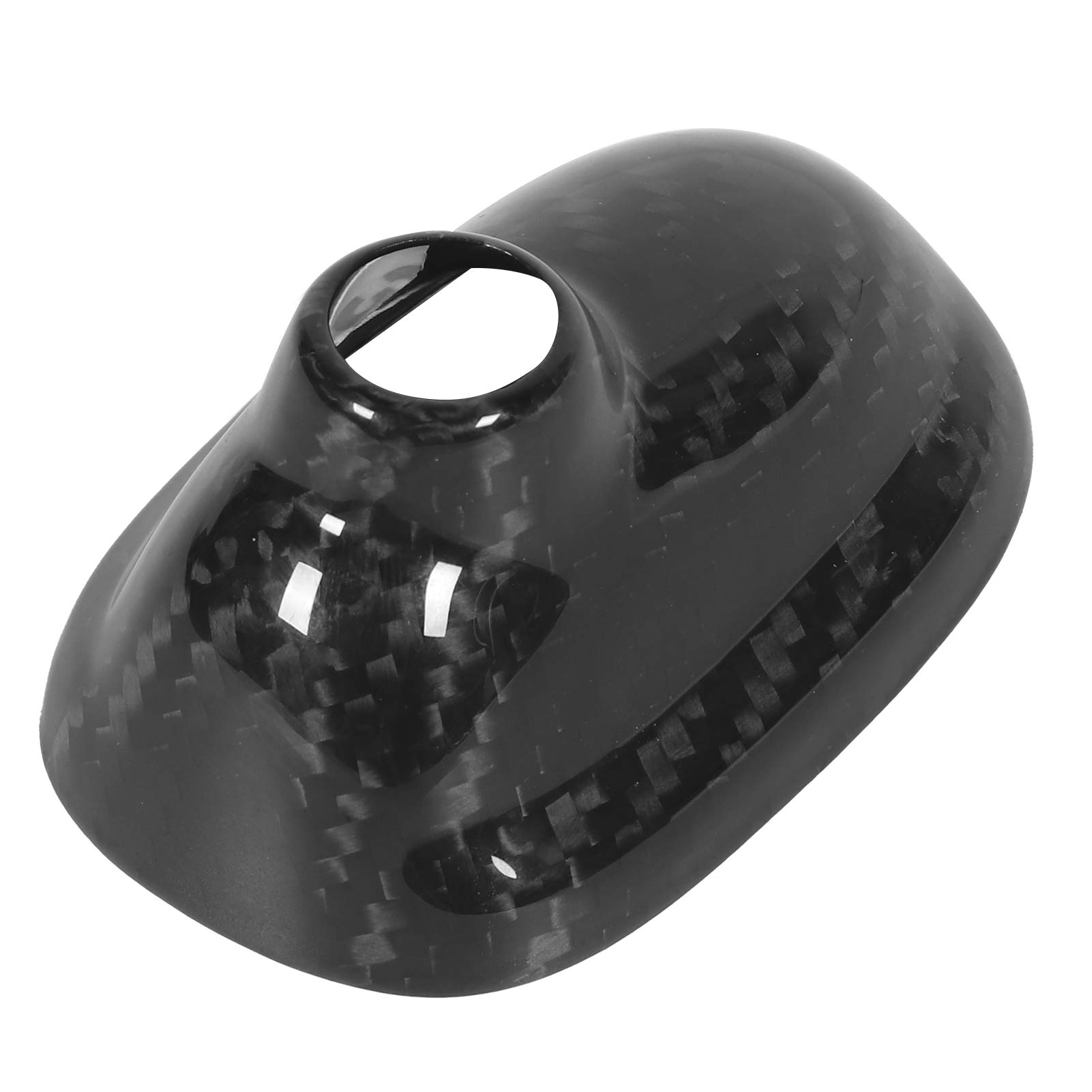 Lujosa Cubierta de Base de Antena de Fibra de Carbono, Decoración Exterior de Coche para R56 2006-2013 2,9x1,9 Pulgadas