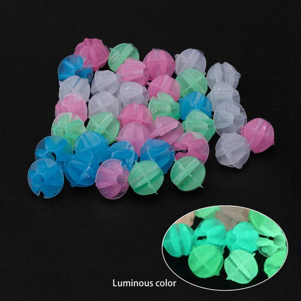 LIOOBO 170pcs Bicycle Spokes Bead Bike Ornament Bicycle Spoke Beads Luminous Bike Wire Light Baby Car Round