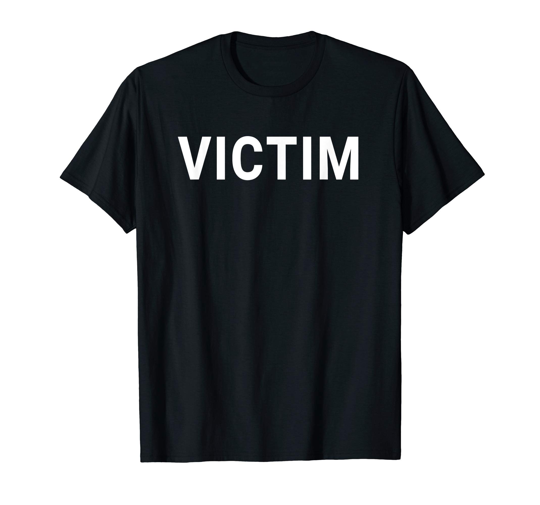 VictimBlack Classic Letter Print T-Shirt - Men's SmallOEKO-TEX STANDARD 100