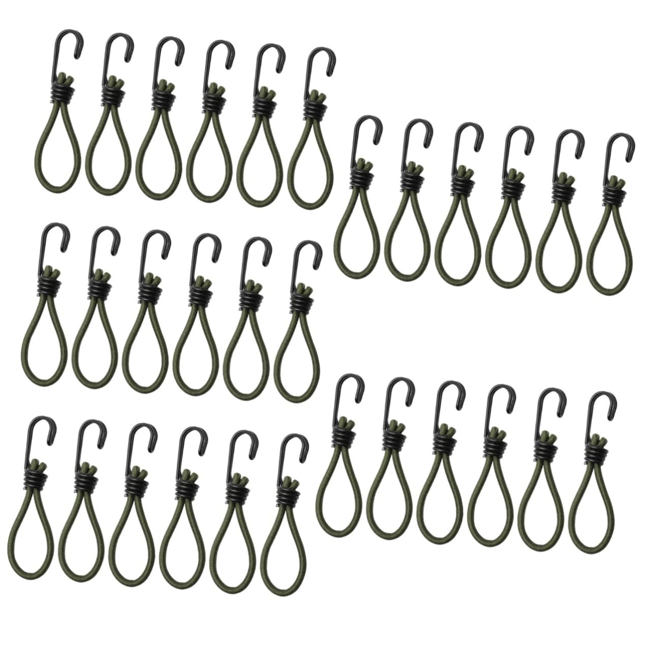 Toyvian 5 Sätze Zelt Zubehör Bausatz Zelthaken Für Den Boden Zelte Campinggurte Campingzubehör Seilschnalle Ziehen Windkabelhaken Camping Zelt Fixator Eisen Olive Green 6 Stücke * 5