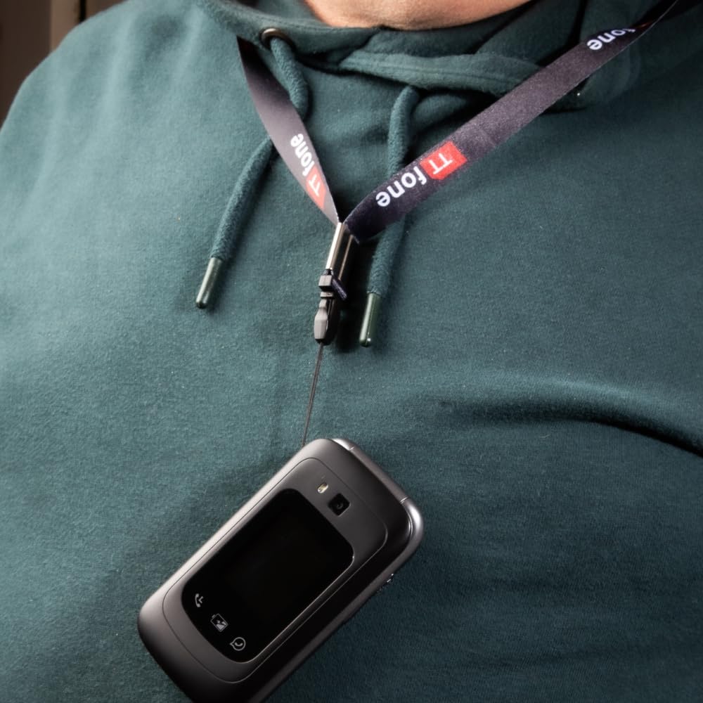 TTfone TT970 Whatsapp 4G con Pantalla táctil, teléfono móvil Flip de botón Grande para Personas Mayores - Prepago con Pago a Medida Que se USA - Fácil y Simple de Usar (£0 de crédito, Vodafone)