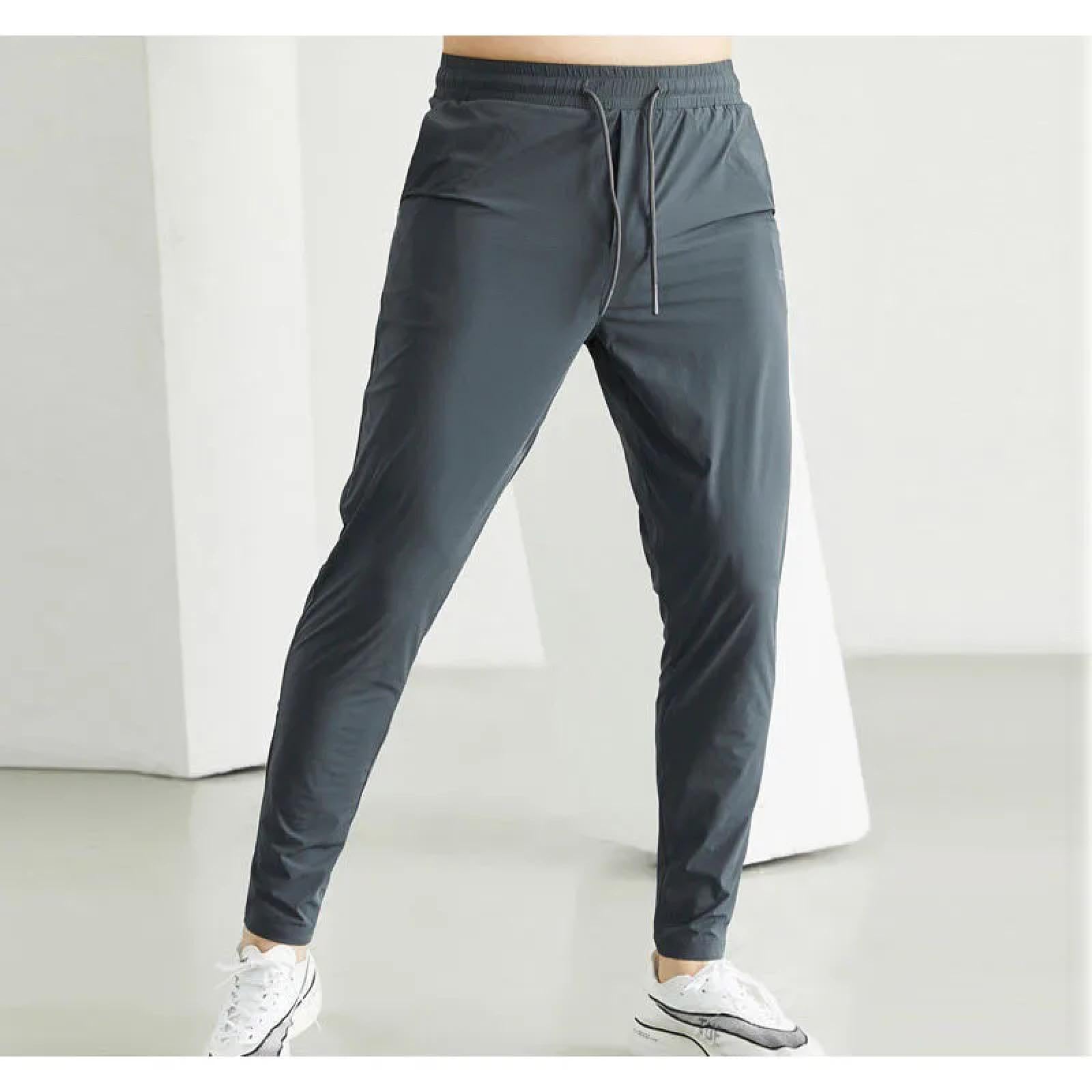 Jeans Uomo Pantalonipantaloni Sportivi da Palestra, Bodybuilding, Fitness, da Uomo, Casual, con Elastico in Vita, Ultra Sottili, Ad Asciugatura Rapida, A Vita Alta, Larghi, Lunghi