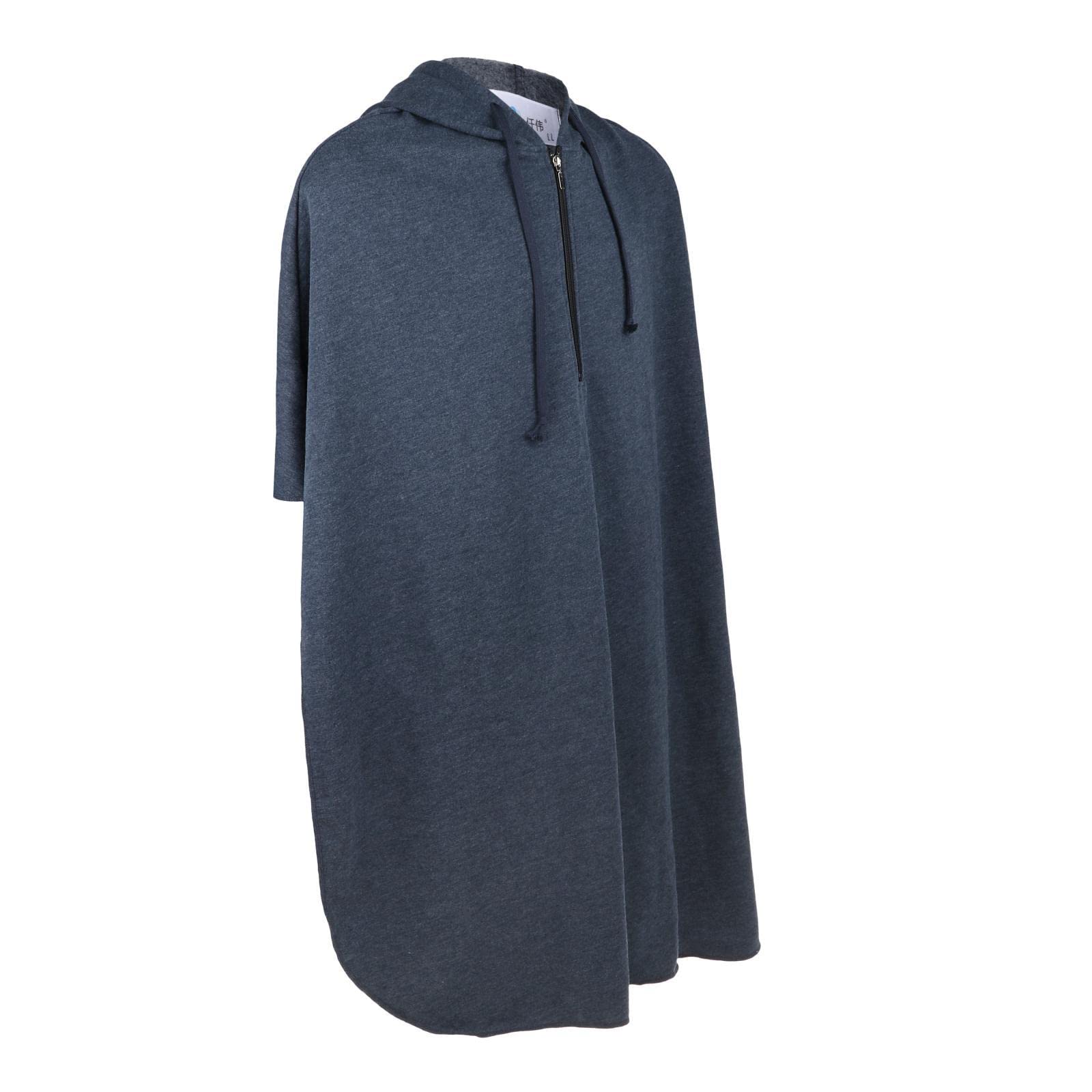 Perfeclan Hot Rollstuhl Ponchos mit Kapuze ärmellose Mäntel für Erwachsene, Violett Männlichen