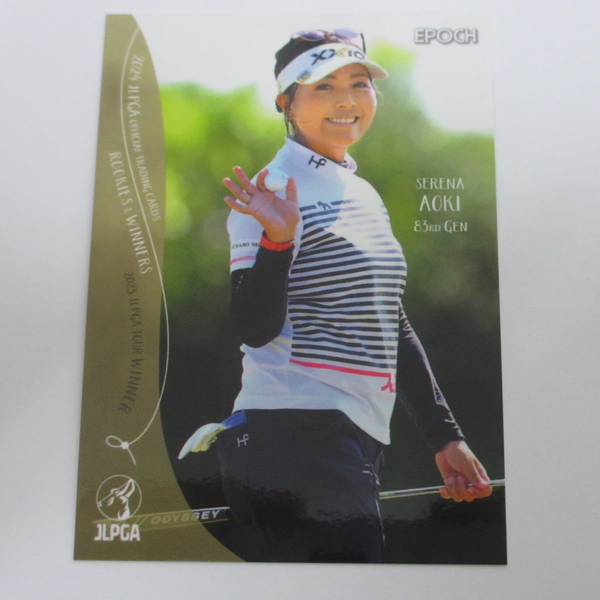 柏原明日架【 2023 EPOCH JLPGA 女子プロゴルフ TOP PLAYERS 】直筆