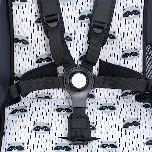 JYOKO KIDS 100% Cotton Stroller Mat and Pushchair Compatible with Bugaboo Butterfly (Raccoon) - Image 4