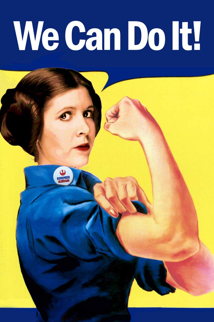 Amazon.com: Laminated We Can Do It! Leia Rosie the Riveter Parody