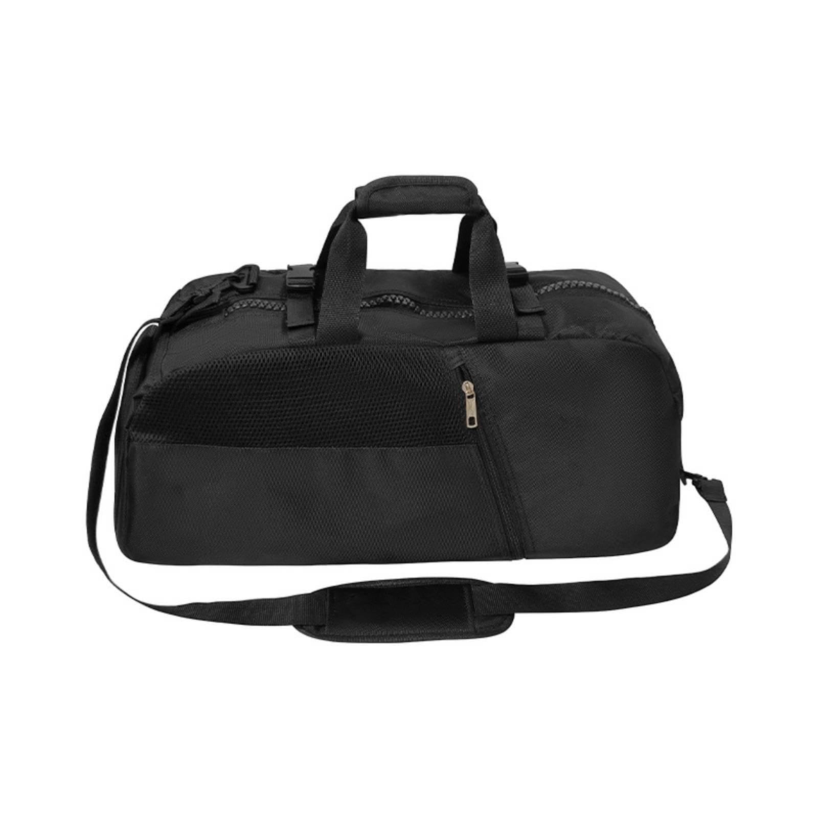 TRENDYNEST Damp-Dry Compartment Compartmental Athletic Duffel Multiple Carrying Ways Gym Bag with Shoe Compartment Wear-Resistant Oxford Material for Swimming-image-1