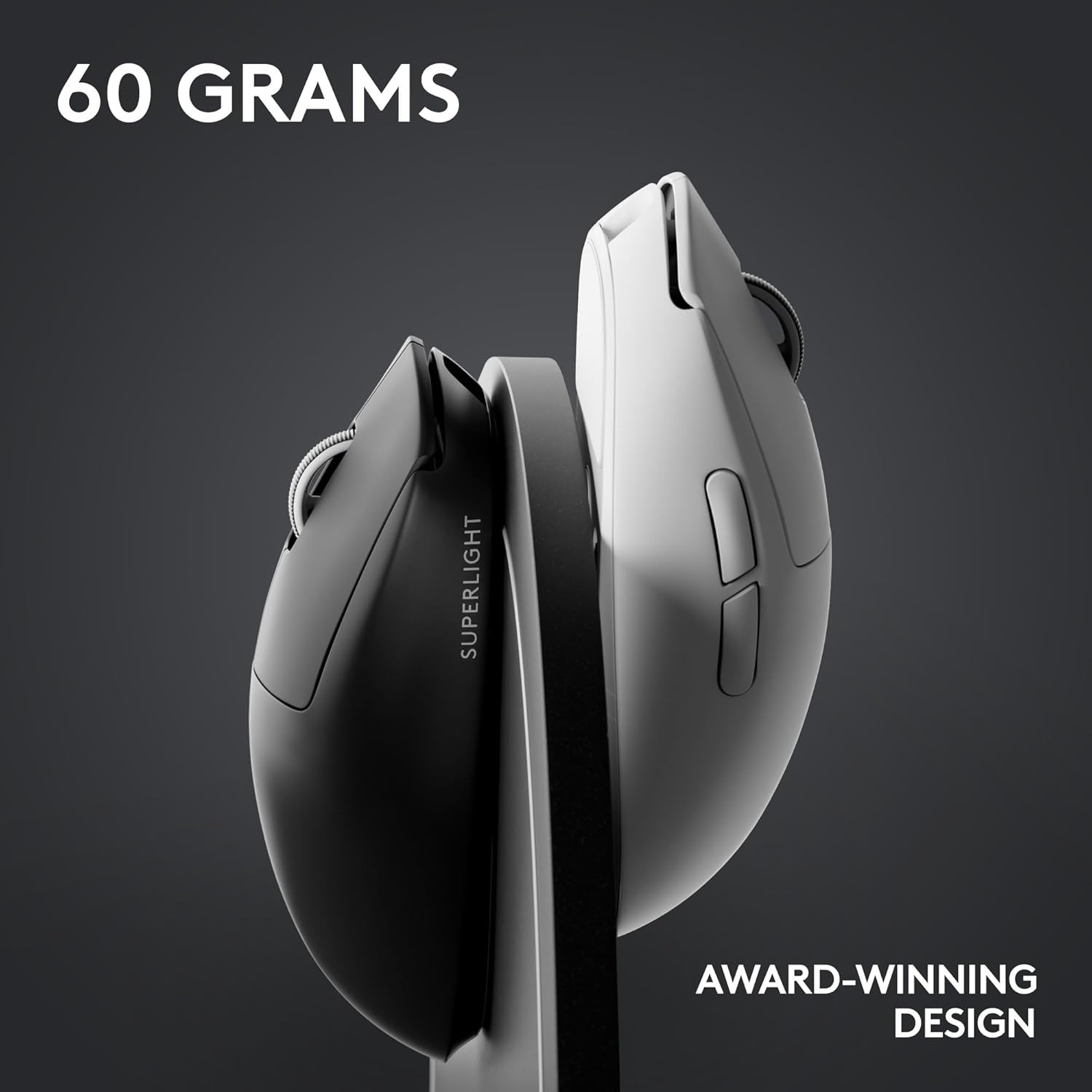 Logitech G PRO X SUPERLIGHT 2 LIGHTSPEED Wireless Gaming Mouse, 8K Polling, Light Weight, 60g, LIGHTFORCE Hybrid Switch, HERO 2 Sensor, 888 IPS, 44K DPI, 5 Programmable Buttons, USB-C, PC/Mac - White