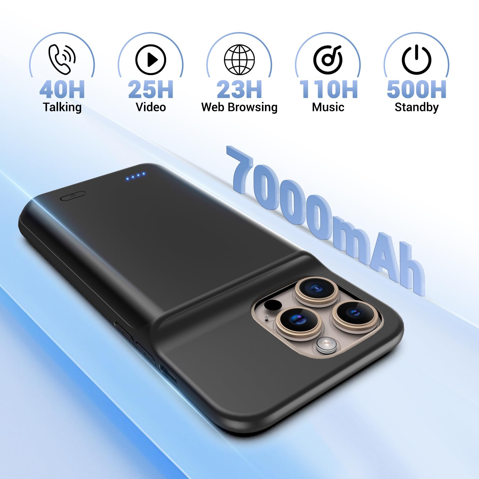Amazon.com: POAQCIF Battery Case for iPhone 16 Pro Max, Ultra-Slim