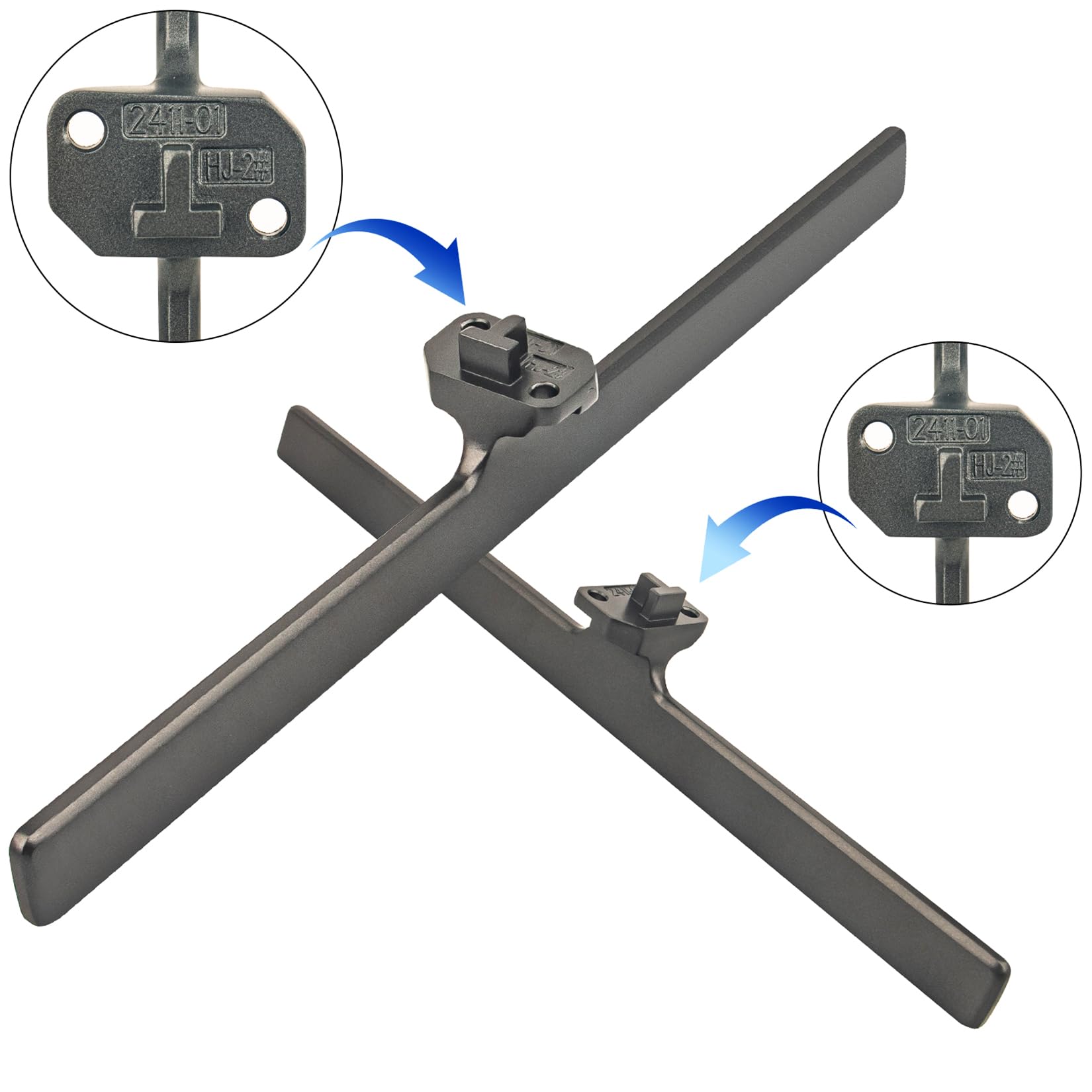 Supporto TV Gambe Supporto TV Da Tavolo Supporto TV Base Applicabile per Hisense 75" U6 Serie Mini-LED ULED 4K Google TV 75U6K