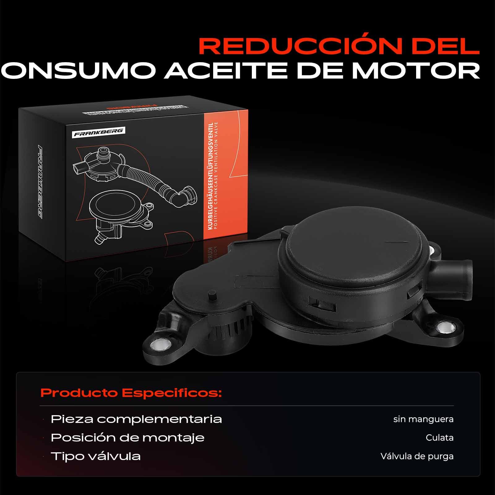 Frankberg Separador de aceite del cárter 96440314 | Compatible con: Captiva C100 C140, Antara L07