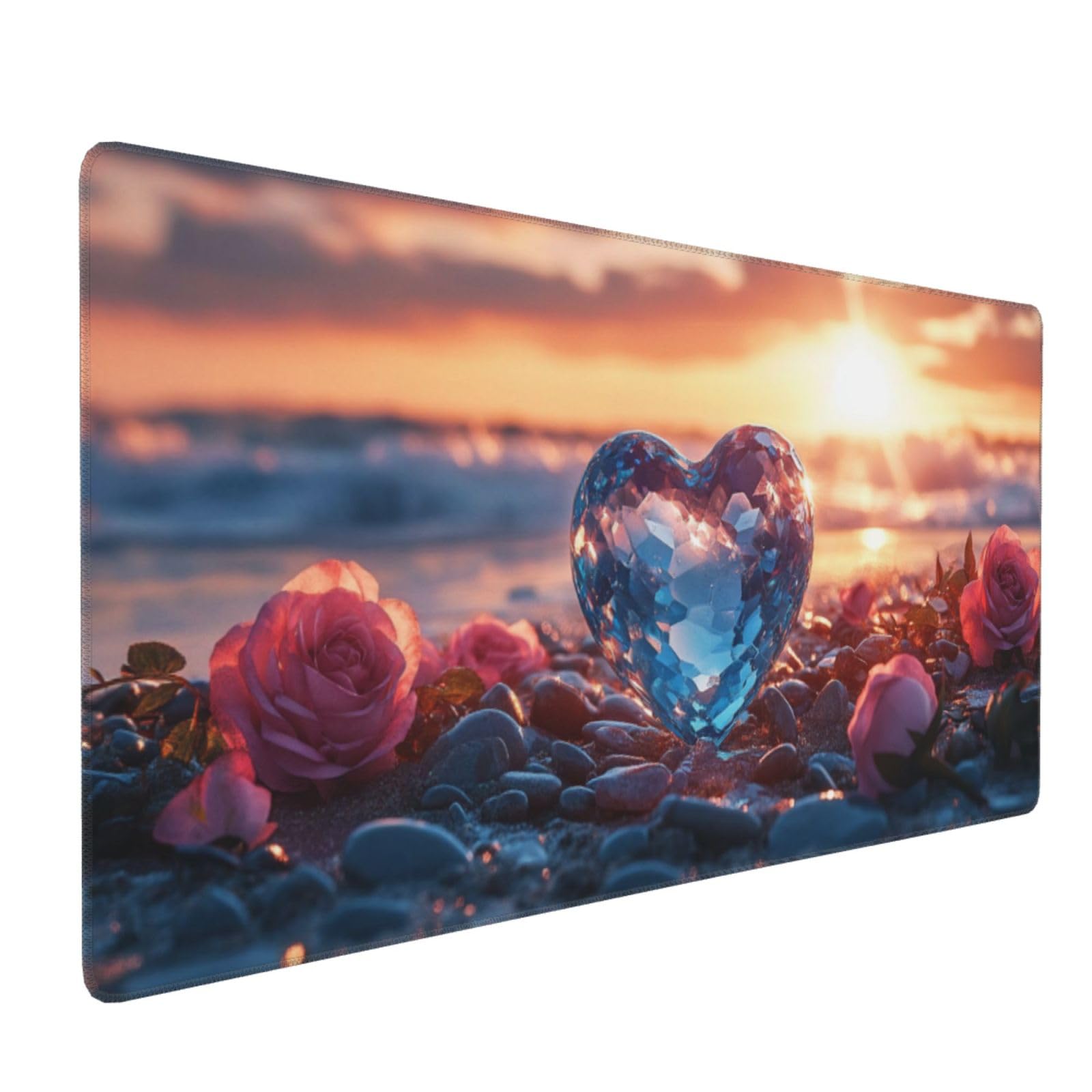 Rosa Alfombrilla de Ratón XXL 1200x600x3mm, Alfombrilla Raton Amar de Superficie Especial, Alfombrilla Ratón Gaming XXL de Alta Precisión 120x60cm, Home Decor, Accesorios de Oficina, Regalo Mujer-z321
