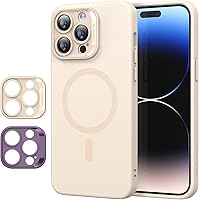 Vista 134 de ESR Serie Cloud Funda para iPhone 15 Pro con MagSafe, soporta carga magnética, delgada, de silicona líquida, absorción de golpes, protección