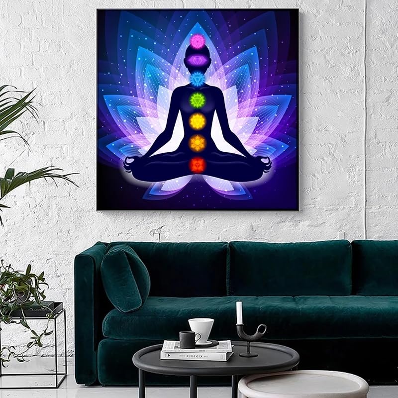 Toile méditation 7 chakras pour insuffler la sérénité dans votre déco