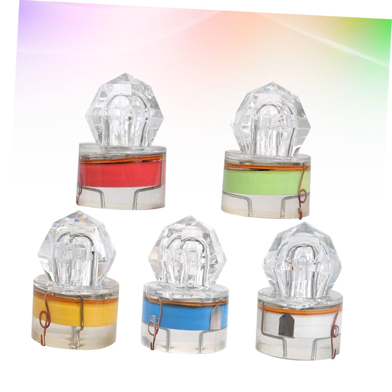 Mipcase 15 PCS Luce di Pesca Subacquea Ha Condotto La Luce Attraente Luce di Notte LED Richiamo di Pesca Ha Condotto La Lampada Subacquea di Notte di Pesca Ha Condotto La Luce di Pesca Ha