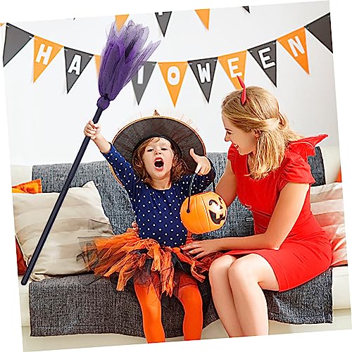 FRCOLOR 2sets Halloween Thema Besen Besen Dekorative Ornament Einzigartige Kreative Für Tür 2 Stücke * 2