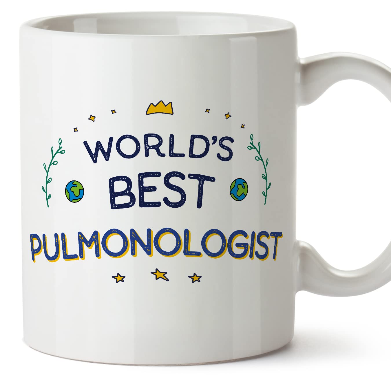 MUGFFINS Pulmonologist Mug - in English - World's Best - Funny Gift for Colleagues - Ceramic 11oz Mug — image 1