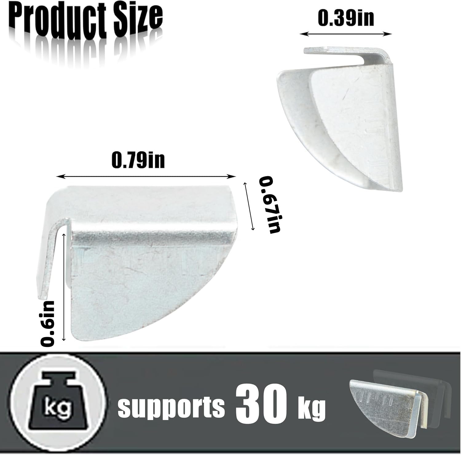 Garage Shelf Clips - 30 Pack, Removable -6