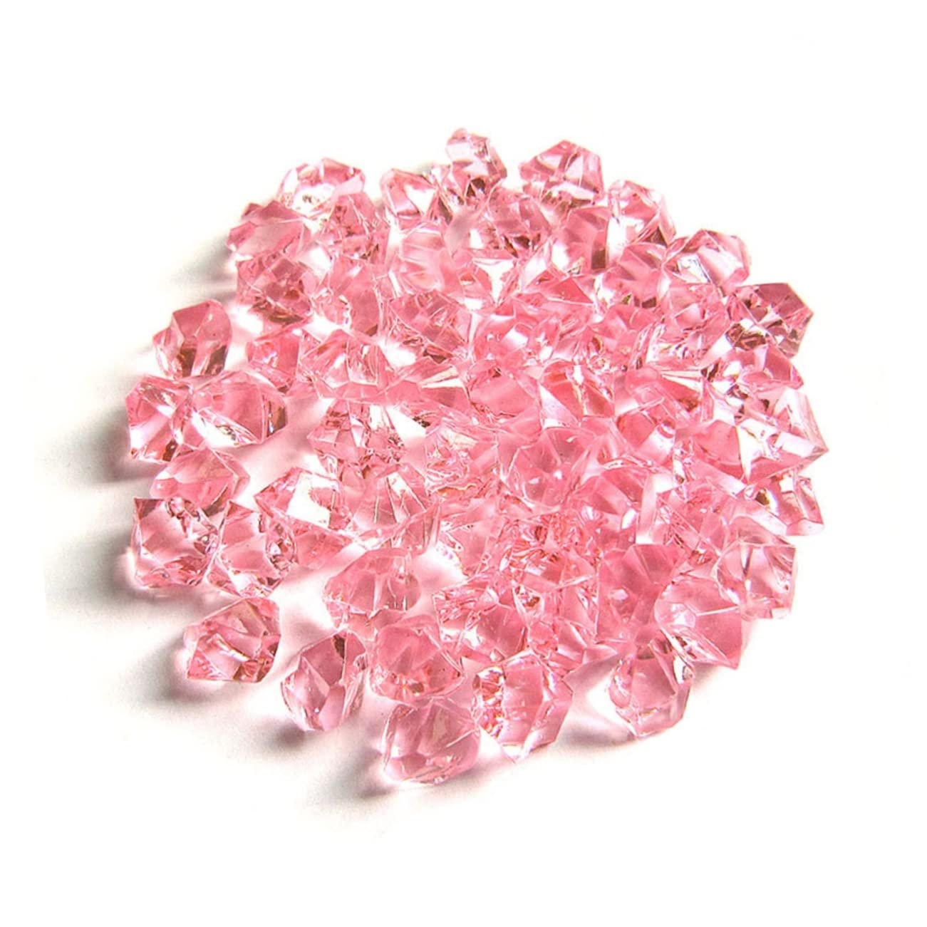 MAGICLULU 150Pcs Acrylic Crystal Stones Transparent DIY Decorative Rocks Craft Stone for Vases Aquariums and Home Decor