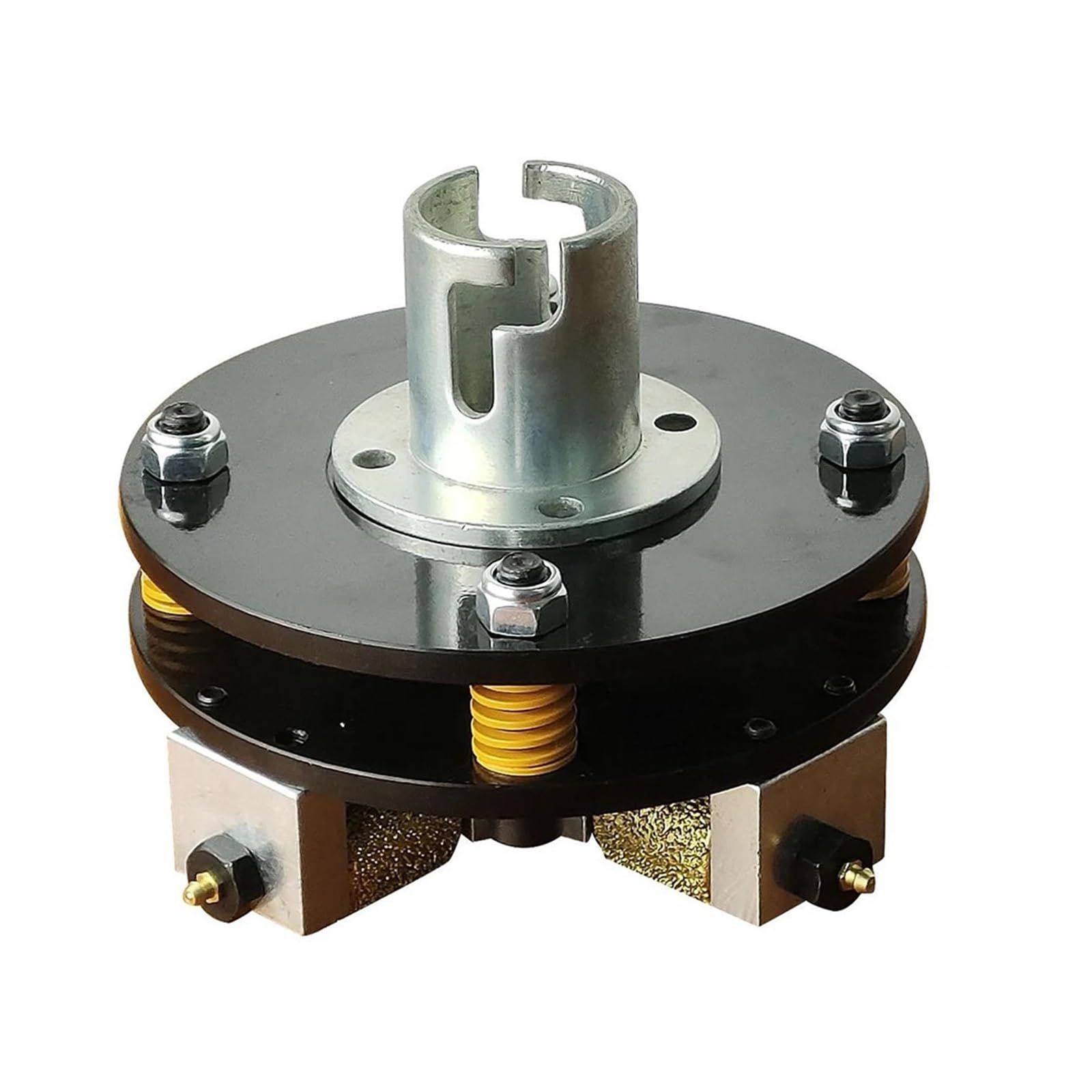 Muela abrasiva soldada con Arena de 8 Pulgadas y 200 mm con 4 Rodillos for pulir Piedra, mármol, Granito, hormigón y Suelos.(Including connectors)