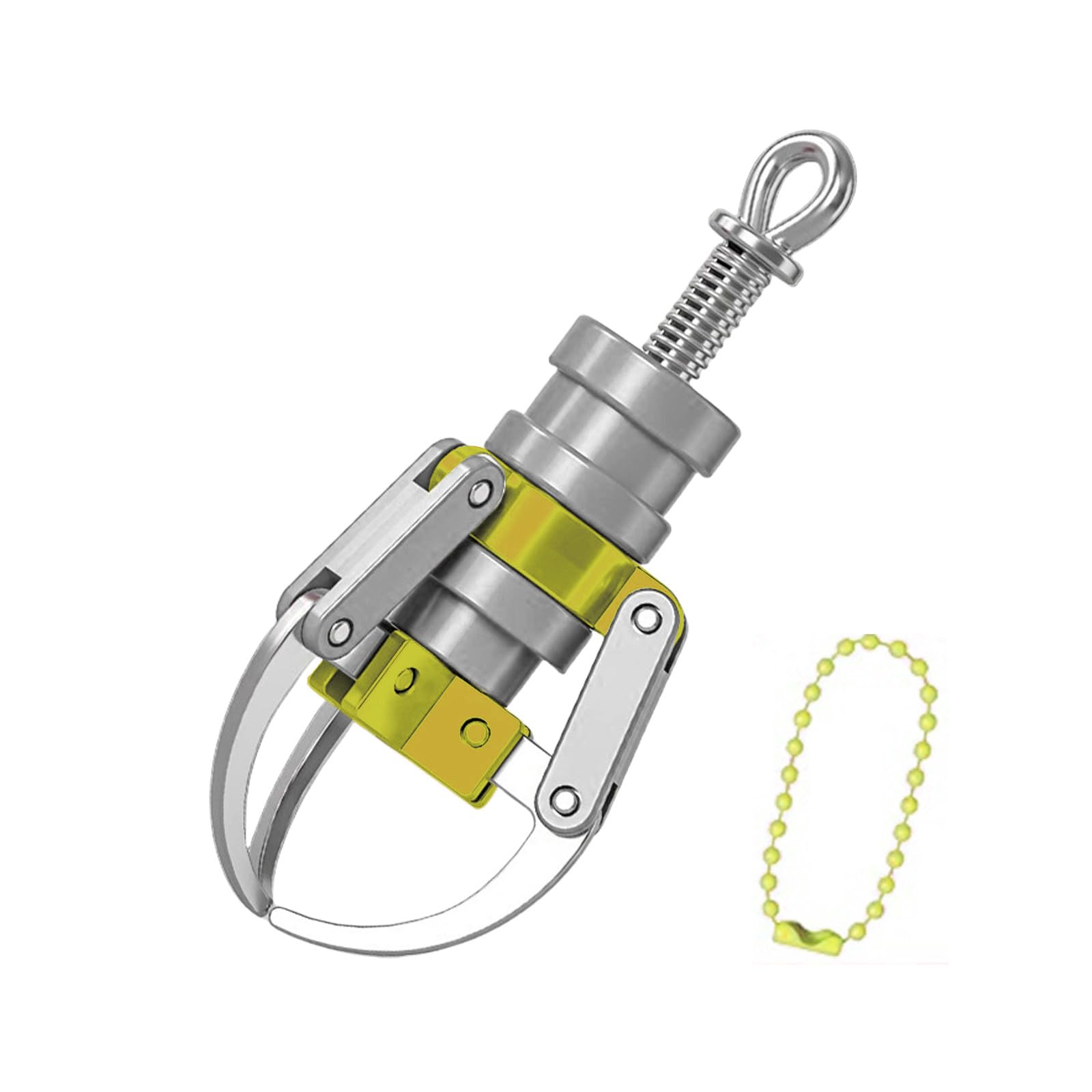 GMBYLBY Press Claw Keychain ABS Doll Machine Grab-clip Keyring Secure Holder For Key Backpacks Fun Simulation